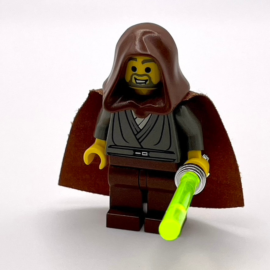 Jedi Knight (Jedi Bob) - Dark Gray Tunic, Brown Hood and Cape (Case Included) product image 1, provided for visual reference