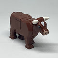 Cow with Light Nougat Muzzle and White Spot on Head Pattern with Short Horns product image 1, provided for visual reference