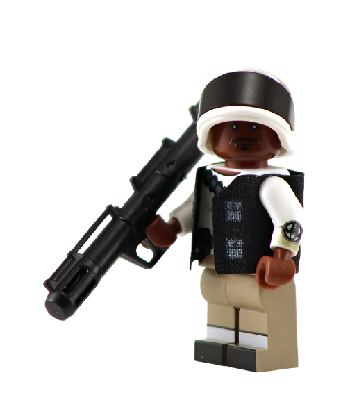 Heavy Weaponry Vanguard - BigKidBrix Custom Printed Minifig product image 1, provided for visual reference and product