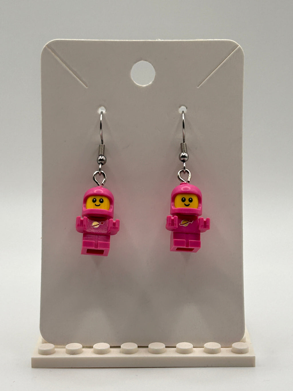 LEGO Earrings - Classic Space Baby (Choose Colour) product image 2, provided for visual reference and product detail review