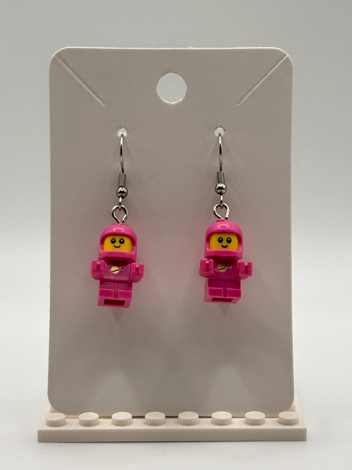 LEGO Earrings - Classic Space Baby (Choose Colour) product image 2, provided for visual reference and product detail review