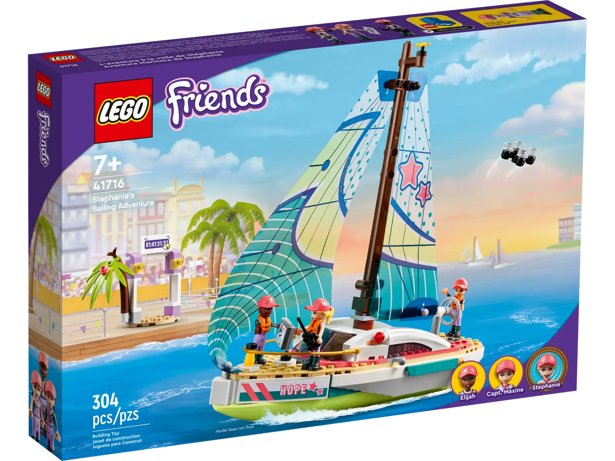 LEGO Friends 41716 Stephanie’s Sailing Adventure product image 1, provided for visual reference and product detail review