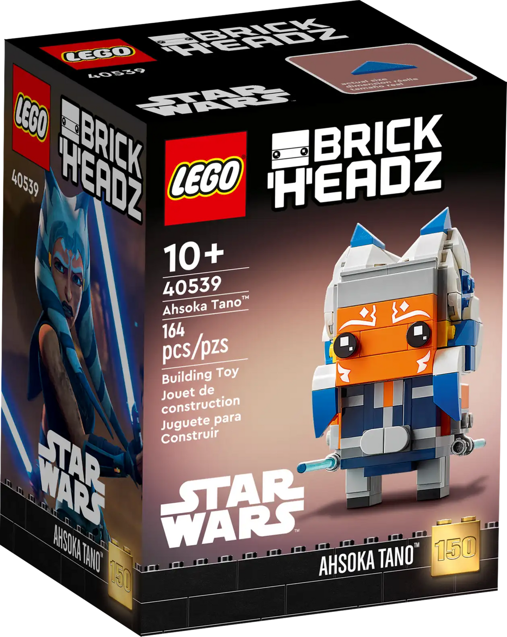LEGO Brickheadz 40539 Star Wars Ahsoka Tano product image 1, provided for visual reference and product detail review