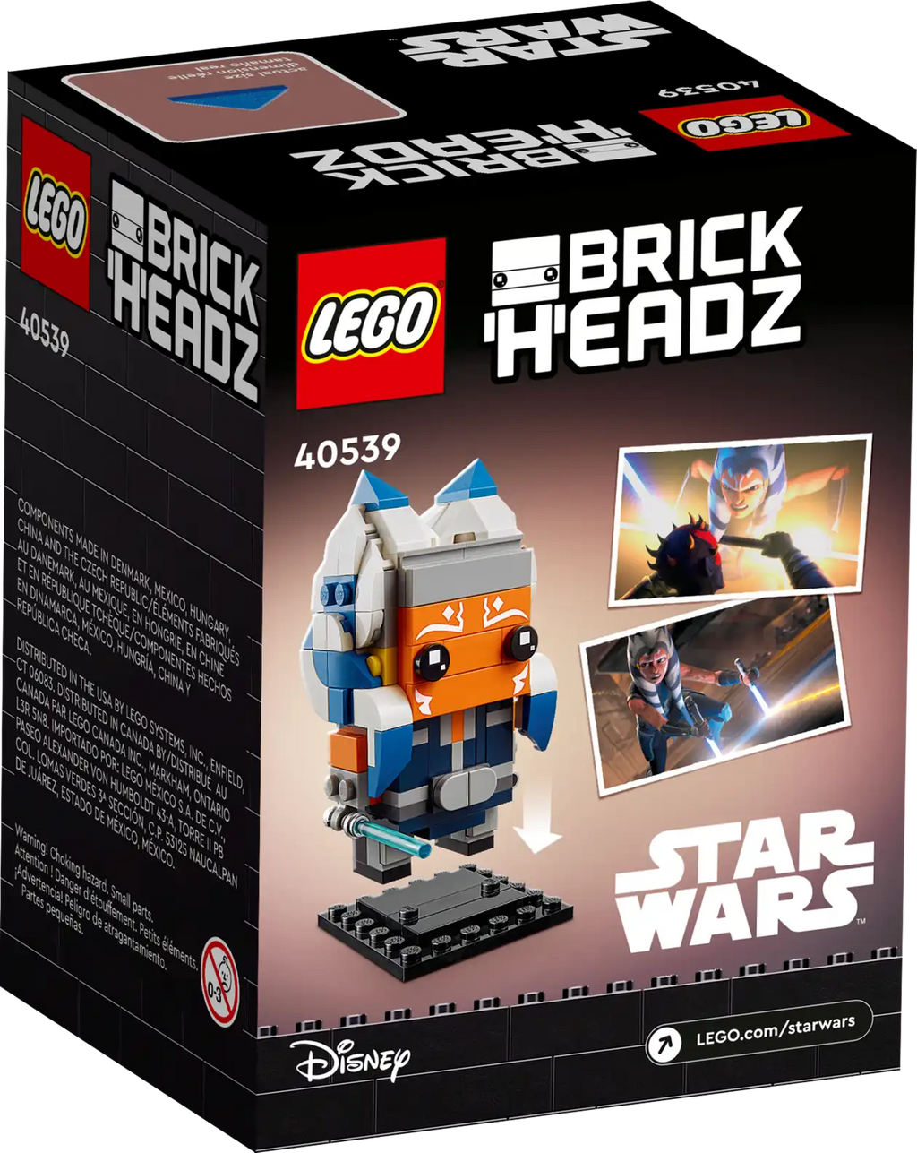 LEGO Brickheadz 40539 Star Wars Ahsoka Tano product image 2, provided for visual reference and product detail review