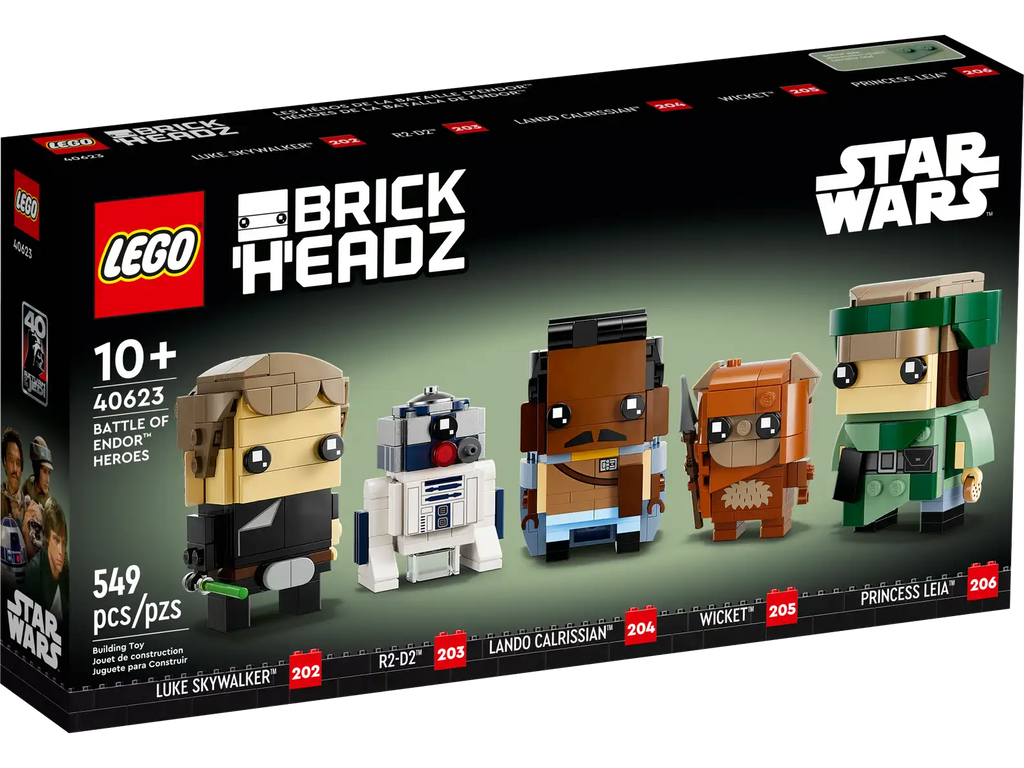 LEGO Brickheadz 40623 Star Wars Battle of Endor Heroes product image 1, provided for visual reference and product detail