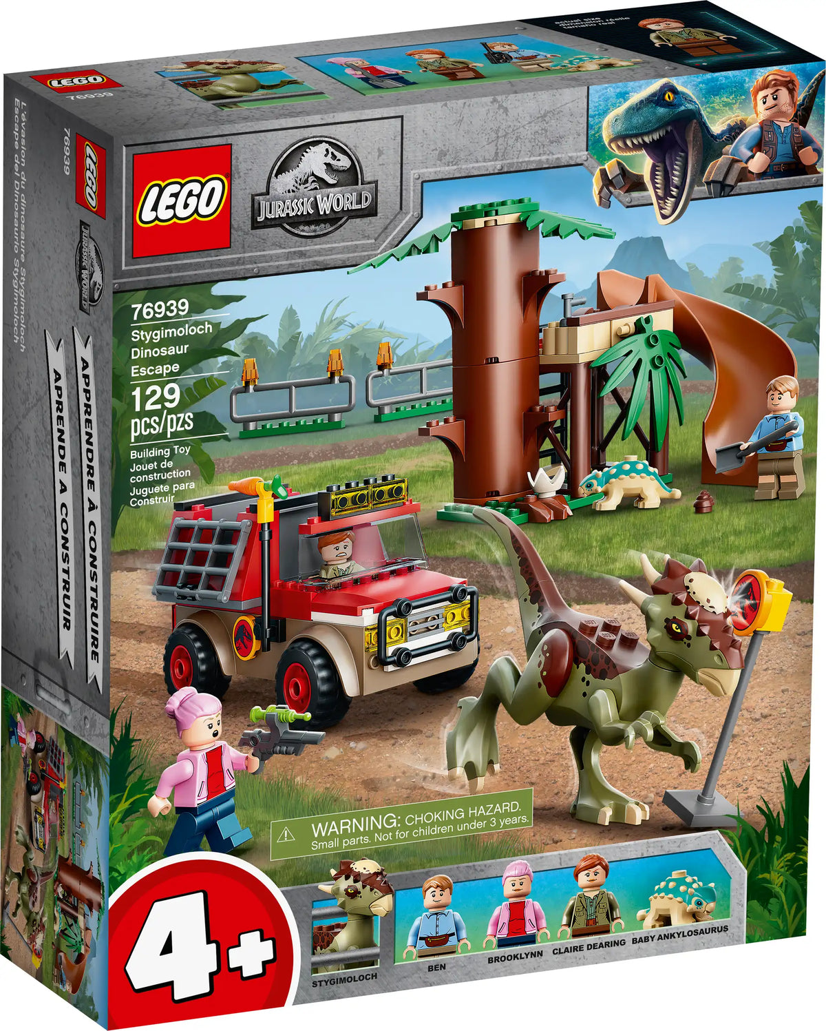 LEGO Jurassic World 76939 Stygimoloch Dinosaur Escape product image 1, provided for visual reference and product detail