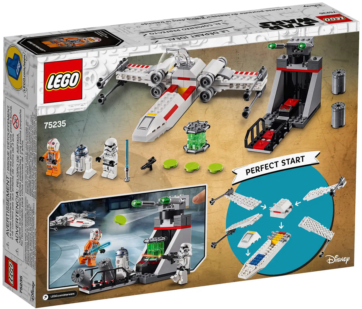 LEGO Star Wars 75235 X-Wing Starfighter Trench Run product image 2, provided for visual reference and product detail review