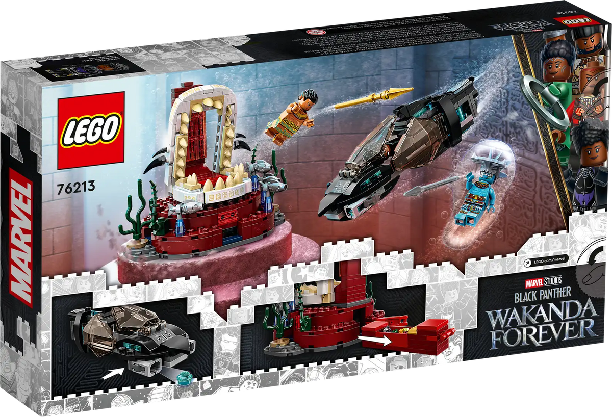 LEGO Marvel Black Panther 76213 King Namor’s Throne Room product image 2, provided for visual reference and product detail