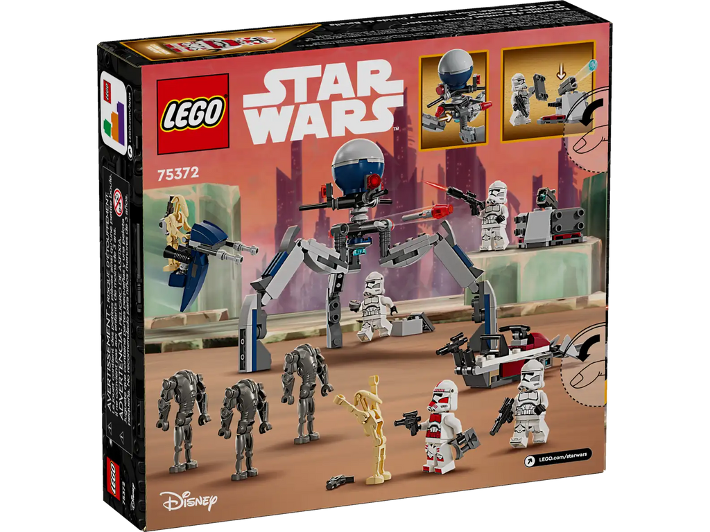 LEGO Star Wars 75372 Clone Trooper & Battle Droid Battle Pack product image 2, provided for visual reference and product