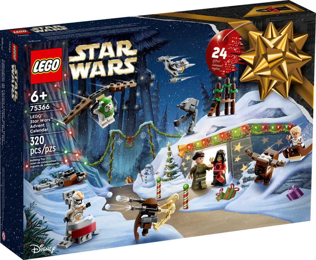 LEGO Star Wars 75366 2023 Advent Calendar Holiday Building Set product image 1, provided for visual reference and product
