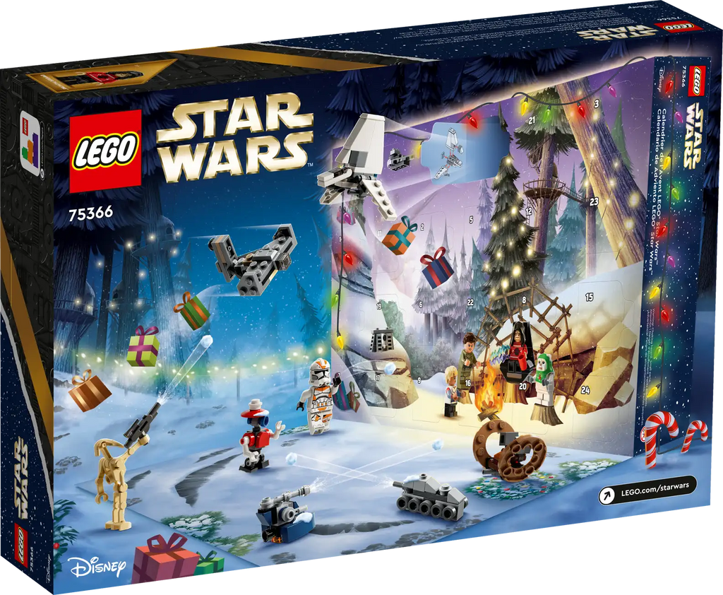 LEGO Star Wars 75366 2023 Advent Calendar Holiday Building Set product image 2, provided for visual reference and product