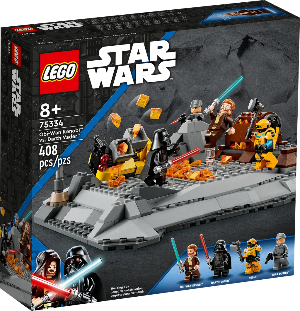 LEGO Star Wars 75334 Obi-Wan Kenobi vs. Darth Vader product image 1, provided for visual reference and product detail review
