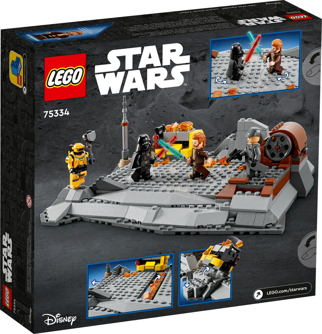LEGO Star Wars 75334 Obi-Wan Kenobi vs. Darth Vader product image 2, provided for visual reference and product detail review