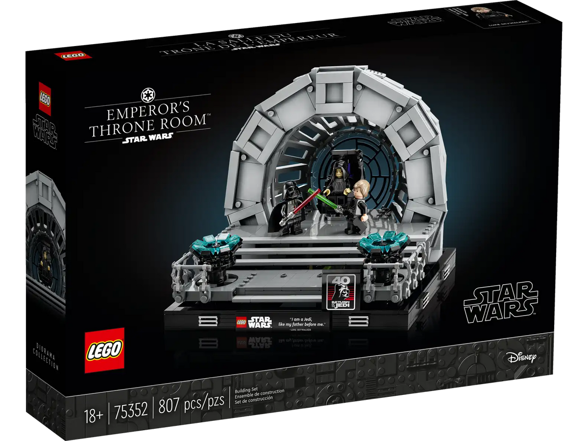 LEGO Star Wars 75352 Emperor’s Throne Room Diorama product image 1, provided for visual reference and product detail review