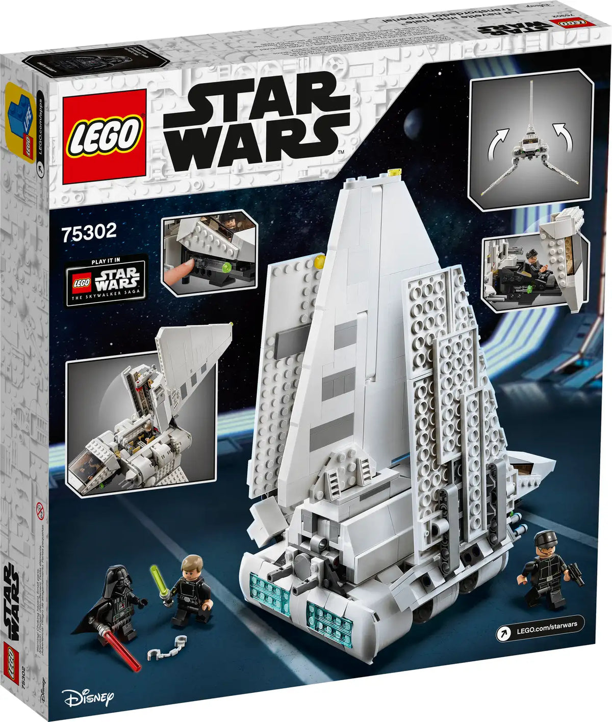 LEGO Star Wars 75302 Imperial Shuttle product image 2, provided for visual reference and product detail review