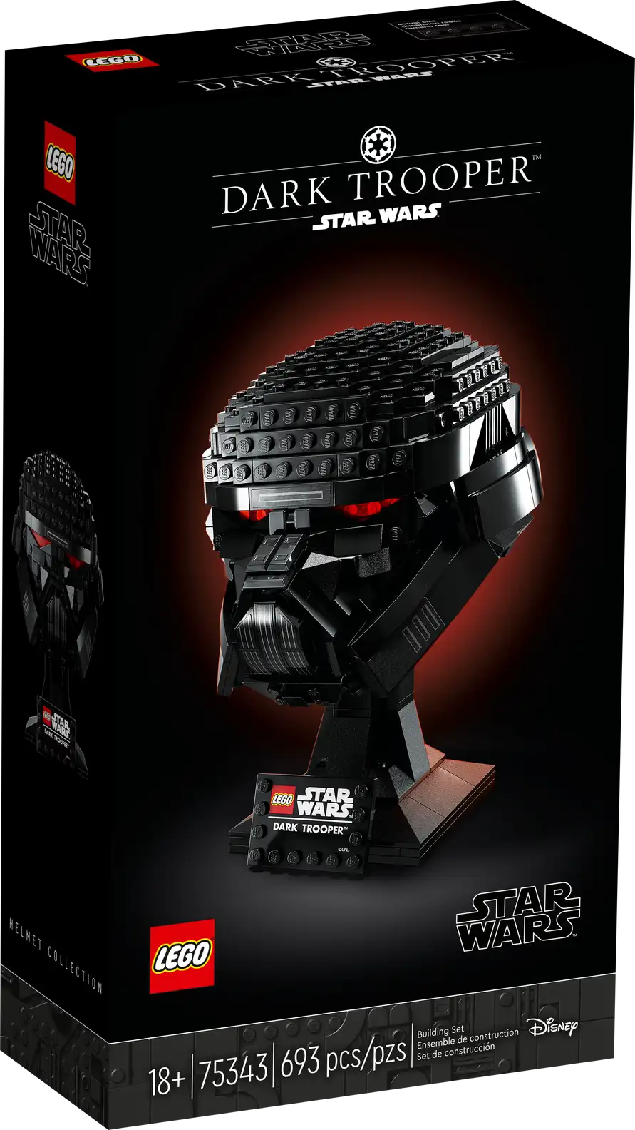 LEGO Star Wars 75343 Dark Trooper Helmet product image 1, provided for visual reference and product detail review
