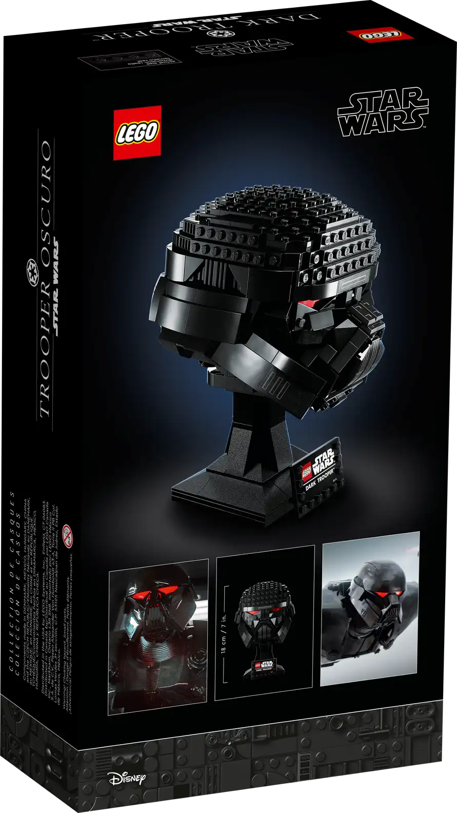 LEGO Star Wars 75343 Dark Trooper Helmet product image 2, provided for visual reference and product detail review