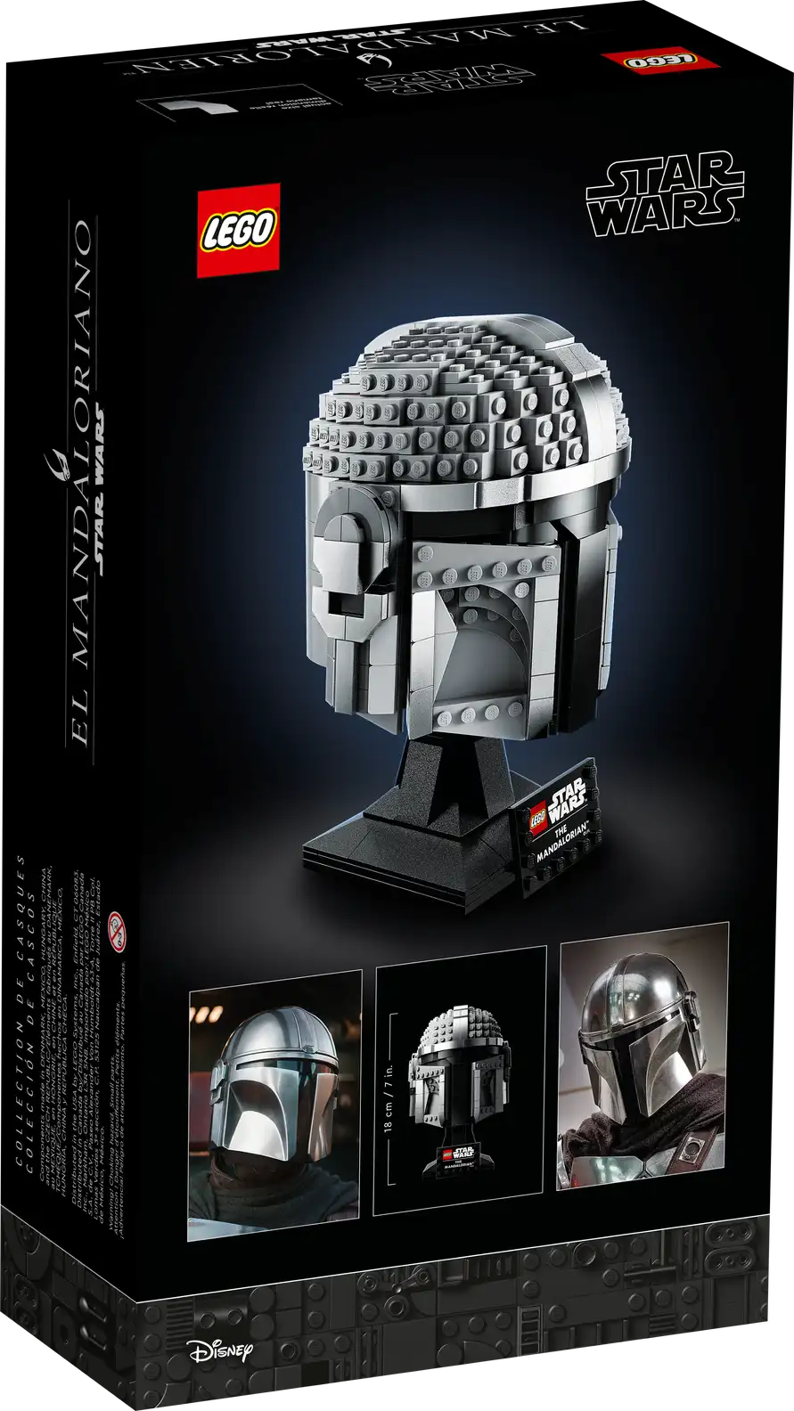 LEGO Star Wars 75328 The Mandalorian Helmet product image 2, provided for visual reference and product detail review