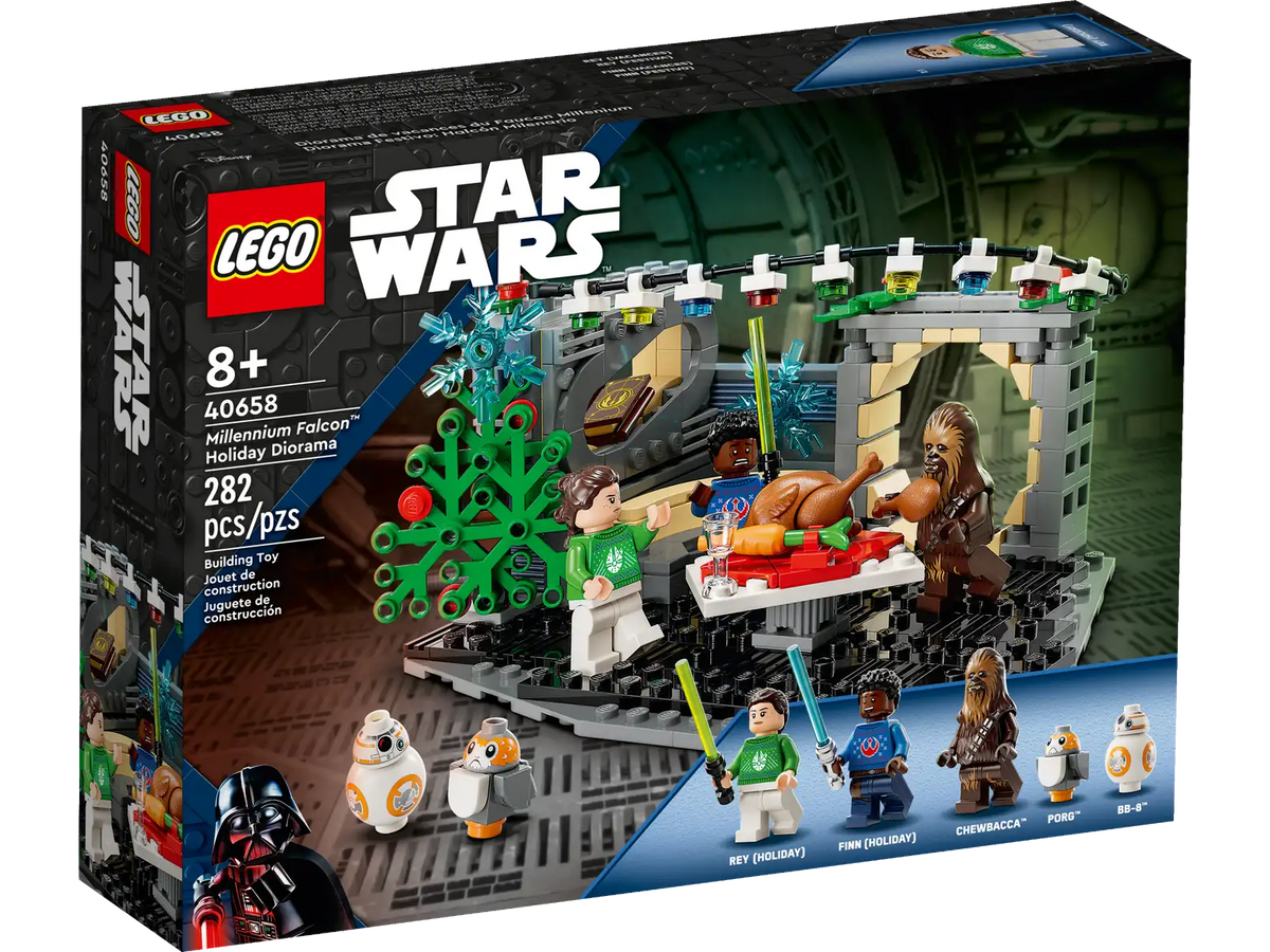 LEGO Star Wars 40658 Millennium Falcon Holiday Diorama product image 1, provided for visual reference and product detail