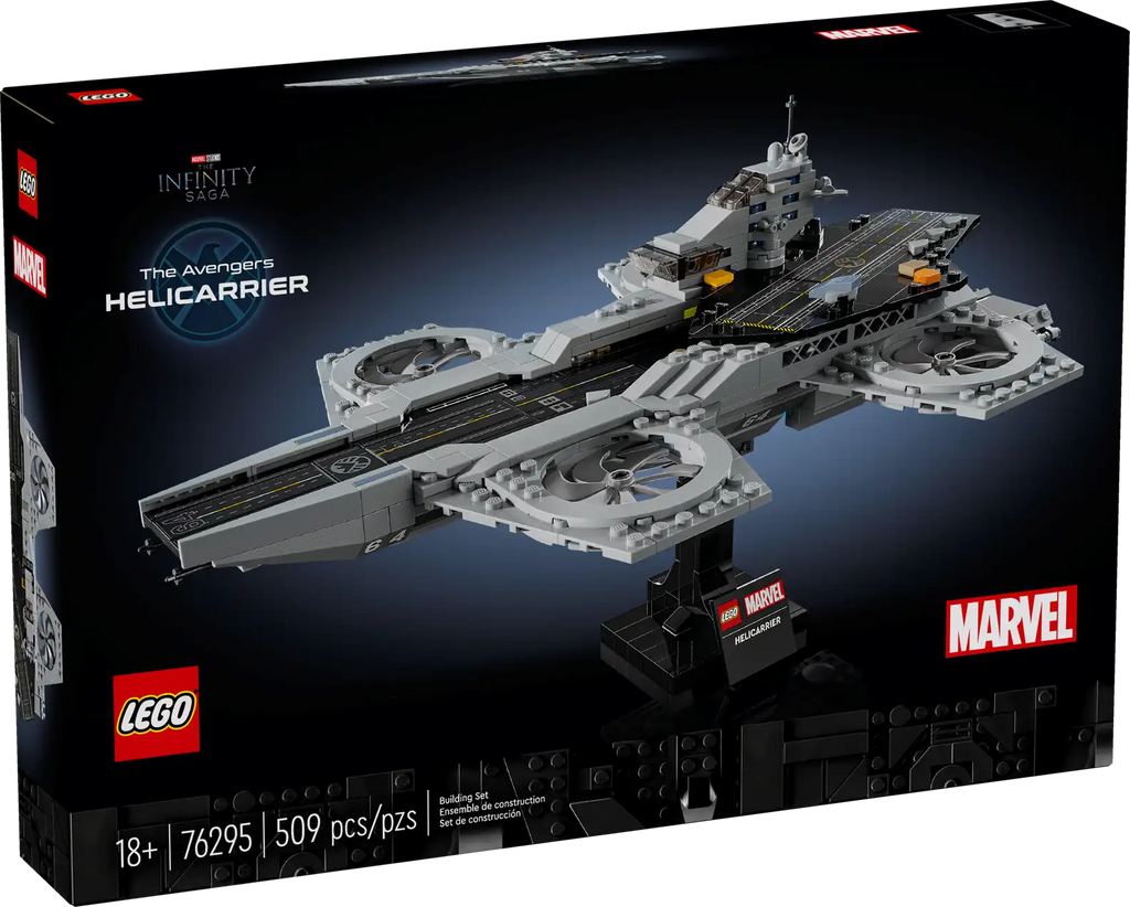LEGO Marvel 76295 The Avengers Helicarrier product image 1, provided for visual reference and product detail review