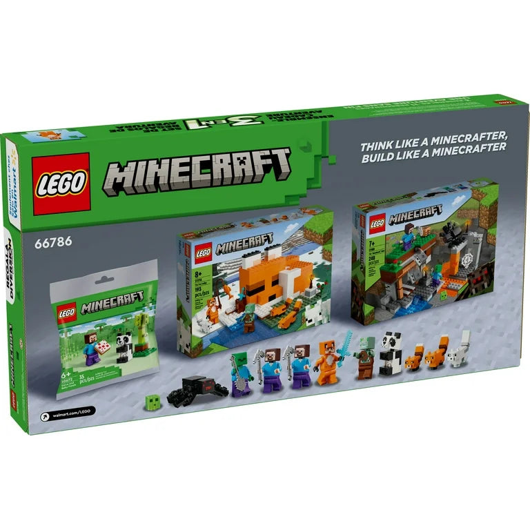 LEGO Minecraft 66786 3in1 Adventure Gamer Gift Set product image 2, provided for visual reference and product detail review
