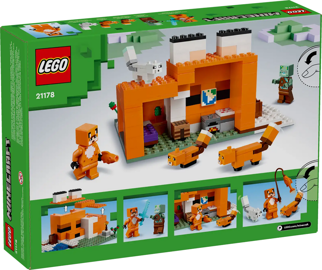 LEGO Minecraft 21178 The Fox Lodge product image 2, provided for visual reference and product detail review