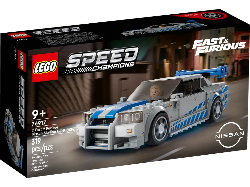 LEGO Speed Champions 76917 2 Fast 2 Furious Nissan Skyline GT-R (R34) product image 1, provided for visual reference and