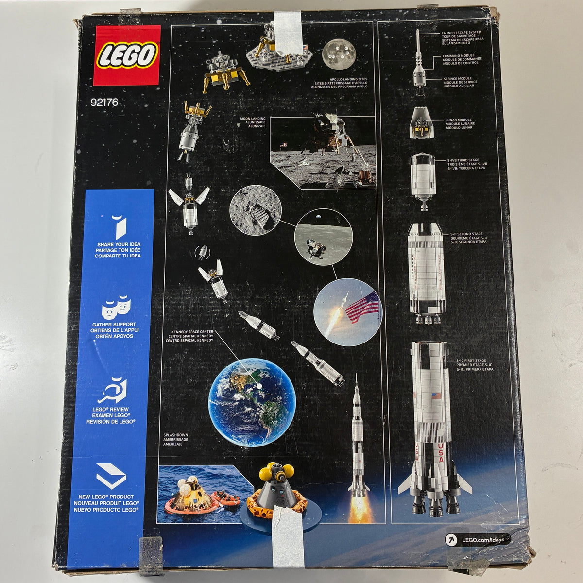 LEGO Ideas 92176 Nasa Apollo Saturn V product image 3, provided for visual reference and product detail review