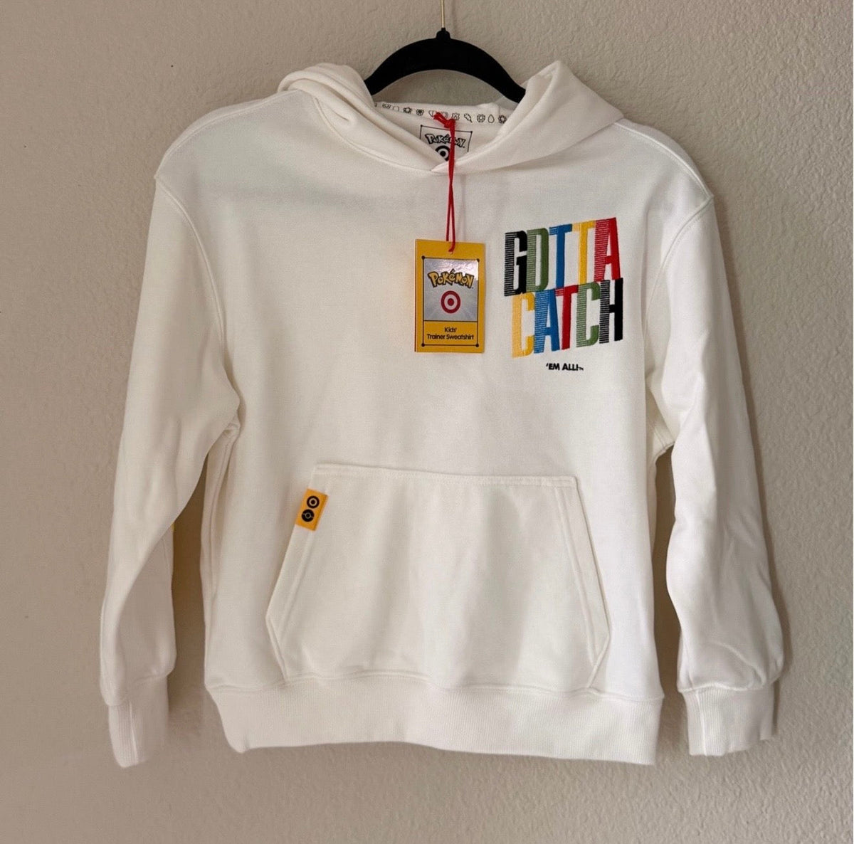 Pokemon x Target Hoodie (Beige) Size Youth Medium product image 1, provided for visual reference and product detail review