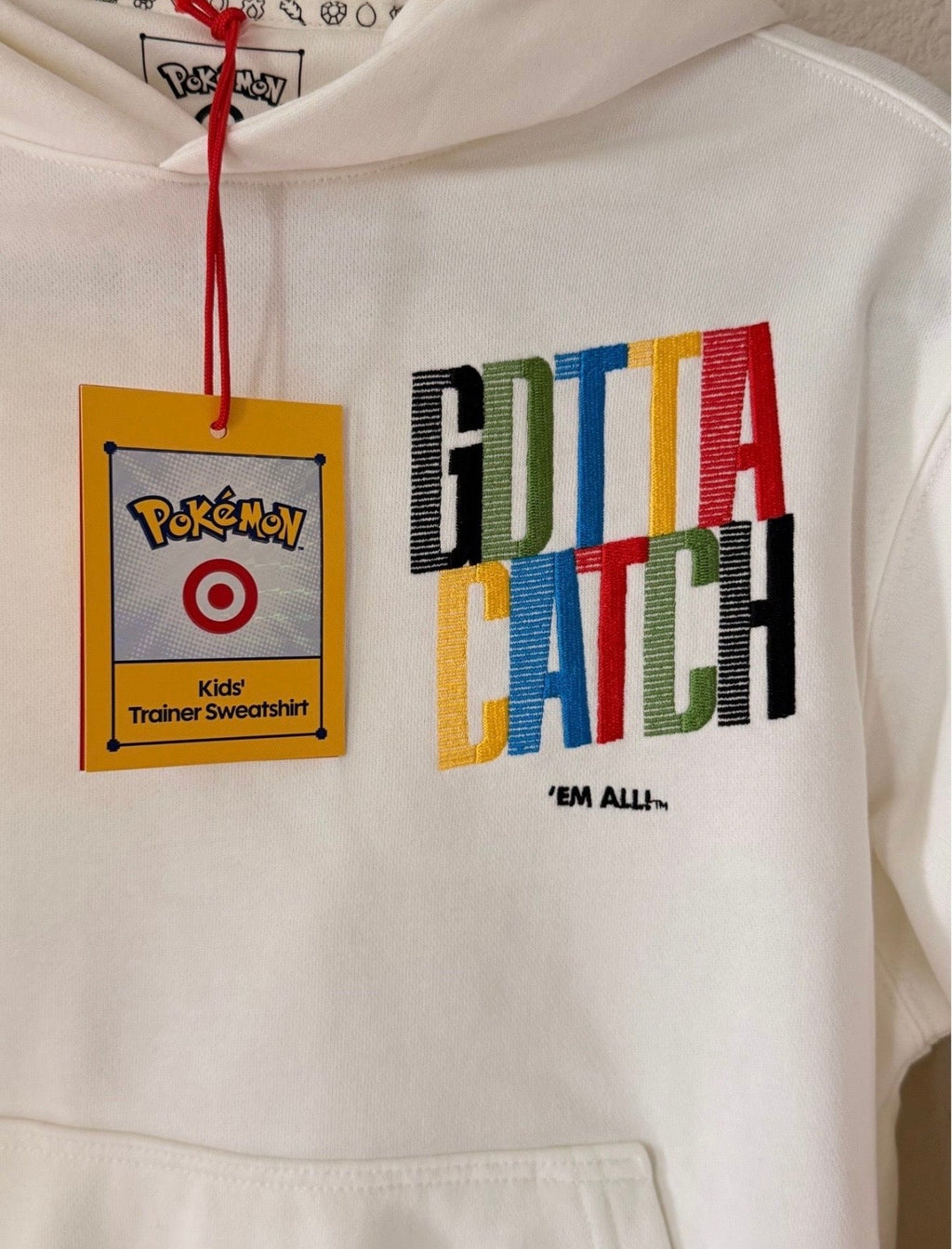 Pokemon x Target Hoodie (Beige) Size Youth Medium product image 2, provided for visual reference and product detail review