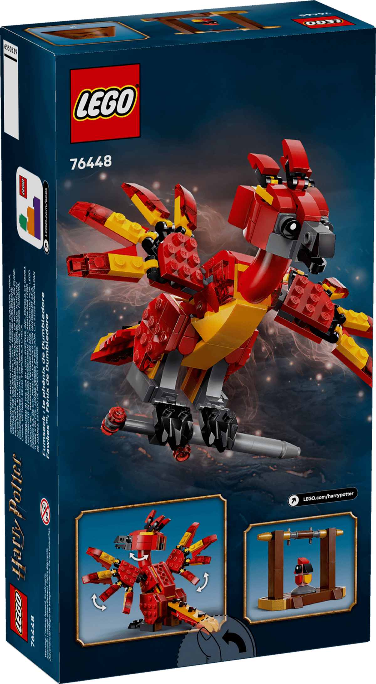 LEGO Harry Potter Fawkes Dumbledore’s Phoenix 76448 w/ Sorting Hat & Sword product image 9, provided for visual reference