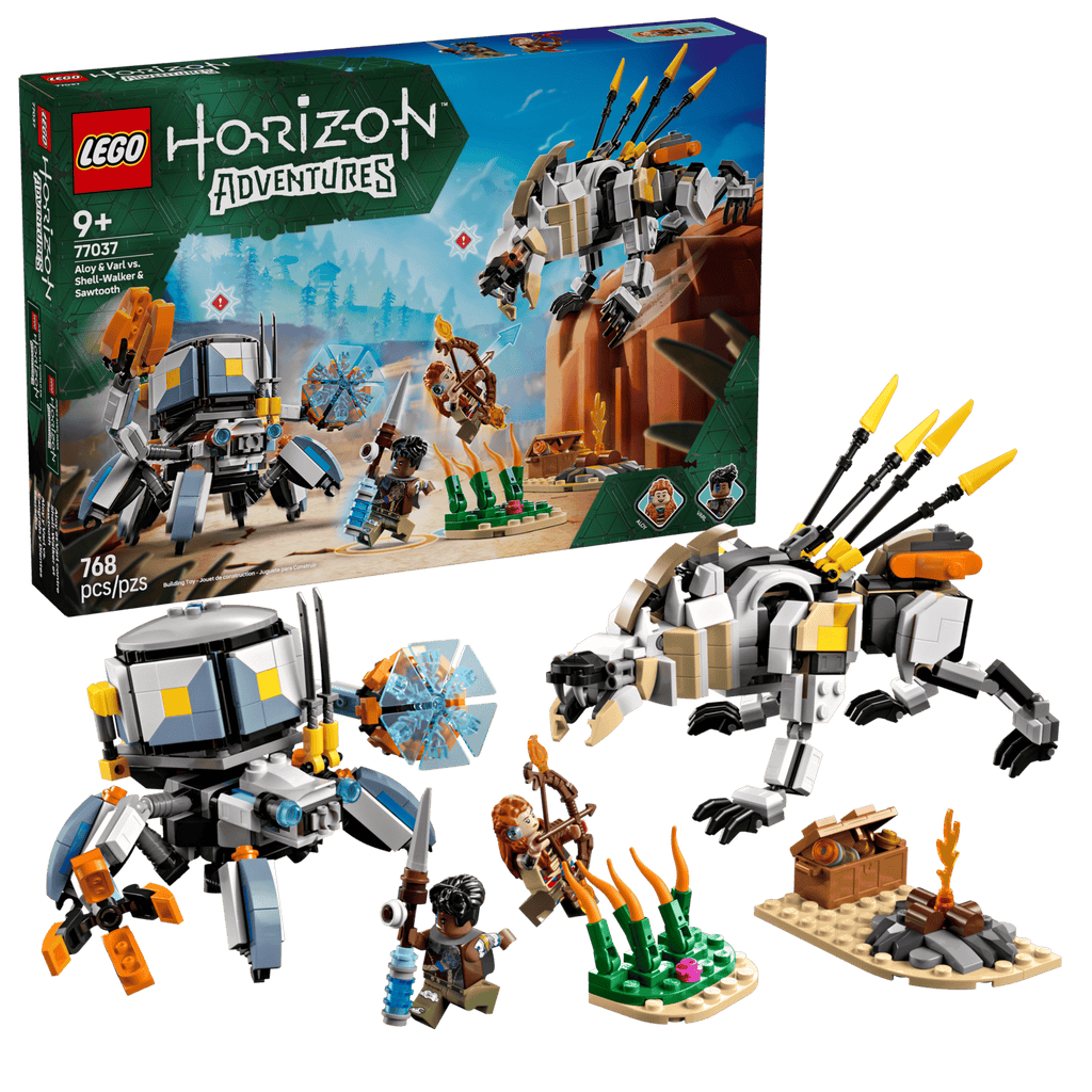 LEGO® Horizon Adventures 77037 Aloy Varl vs Shell-Walker Sawtooth product image 1, provided for visual reference and product
