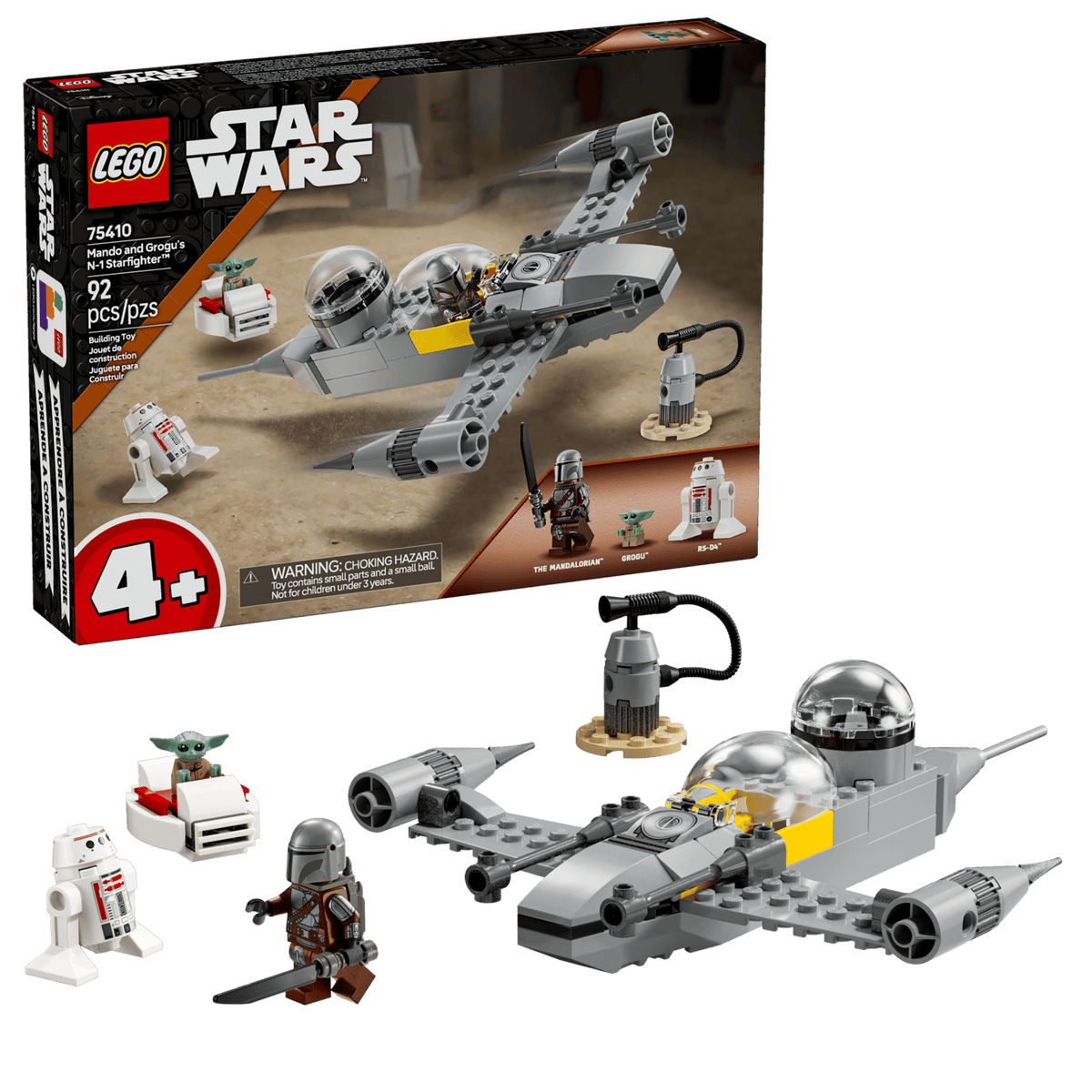 LEGO® Star Wars™ Mando & Grogu N-1 Starfighter 75410 product image 1, provided for visual reference and product detail review