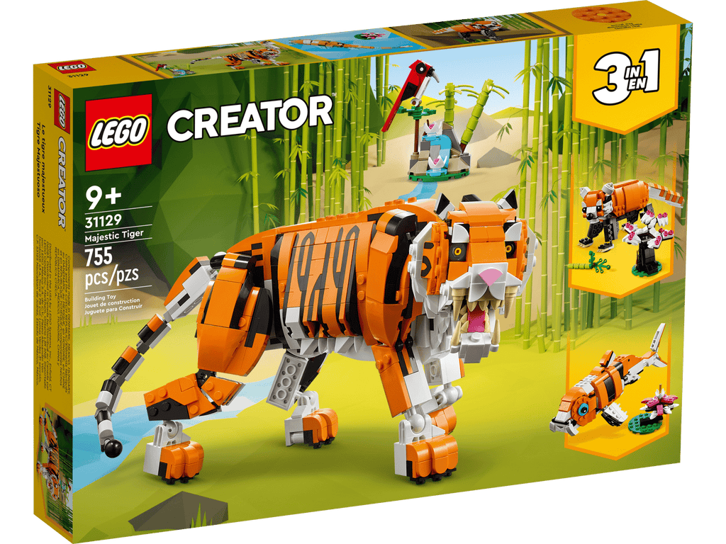 LEGO® Creator 3-in-1 Majestic Tiger 31129 product image 1, provided for visual reference and product detail review