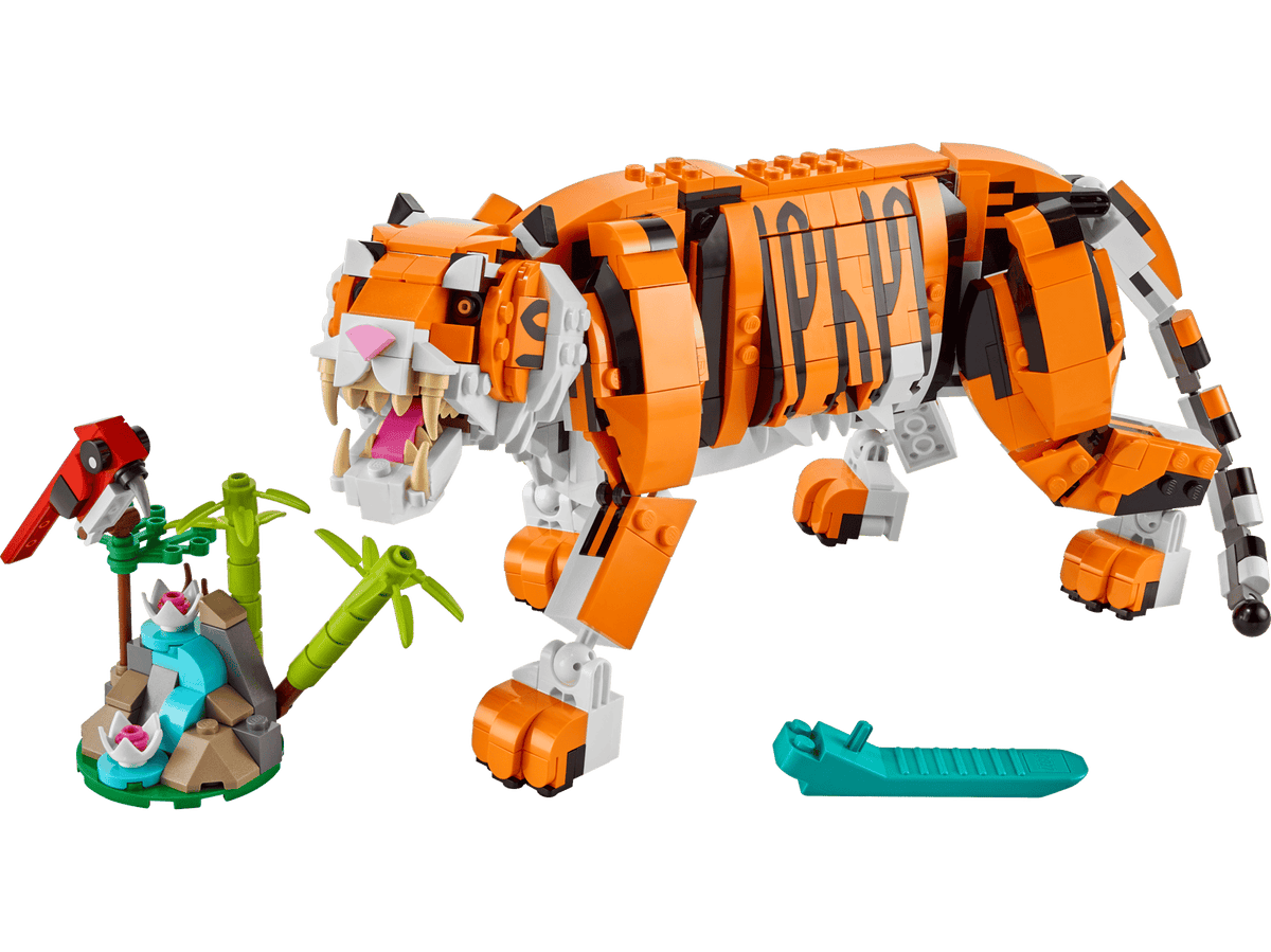 LEGO® Creator 3-in-1 Majestic Tiger 31129 product image 2, provided for visual reference and product detail review