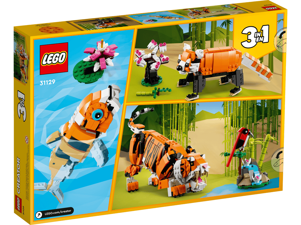 LEGO® Creator 3-in-1 Majestic Tiger 31129 product image 8, provided for visual reference and product detail review