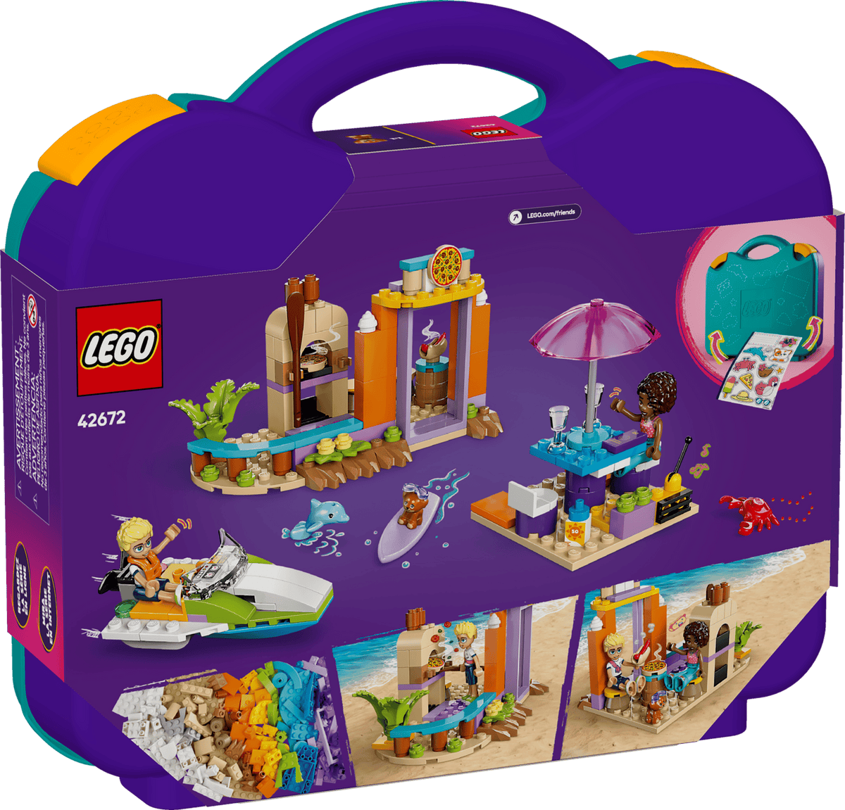 LEGO® Friends Creative Beach & Travel Suitcase (42672) product image 7, provided for visual reference and product detail