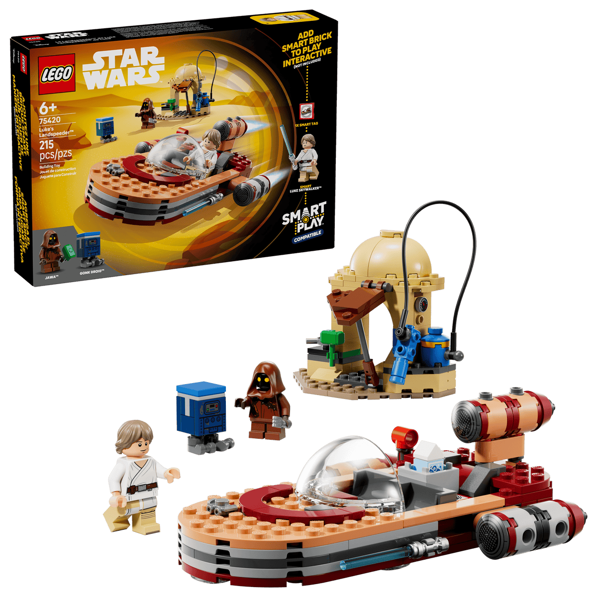 LEGO® Star Wars™ #75420 SMART Play™: Luke's Landspeeder™ product image 1, provided for visual reference and product detail