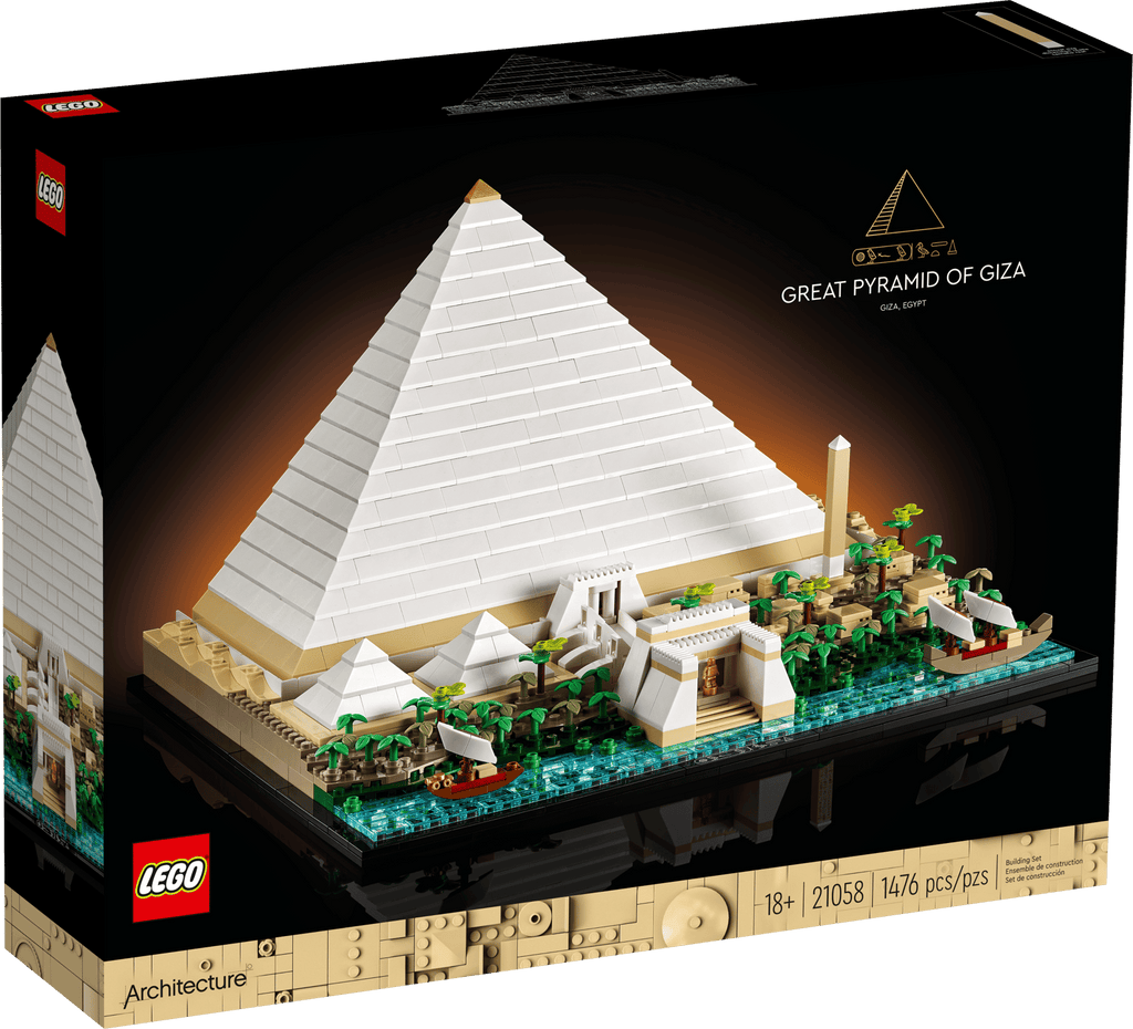 LEGO® Architecture #21058 Great Pyramid of Giza product image 1, provided for visual reference and product detail review