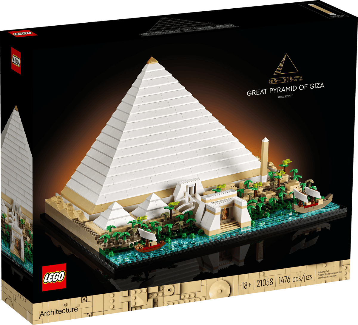 LEGO® Architecture #21058 Great Pyramid of Giza product image 1, provided for visual reference and product detail review