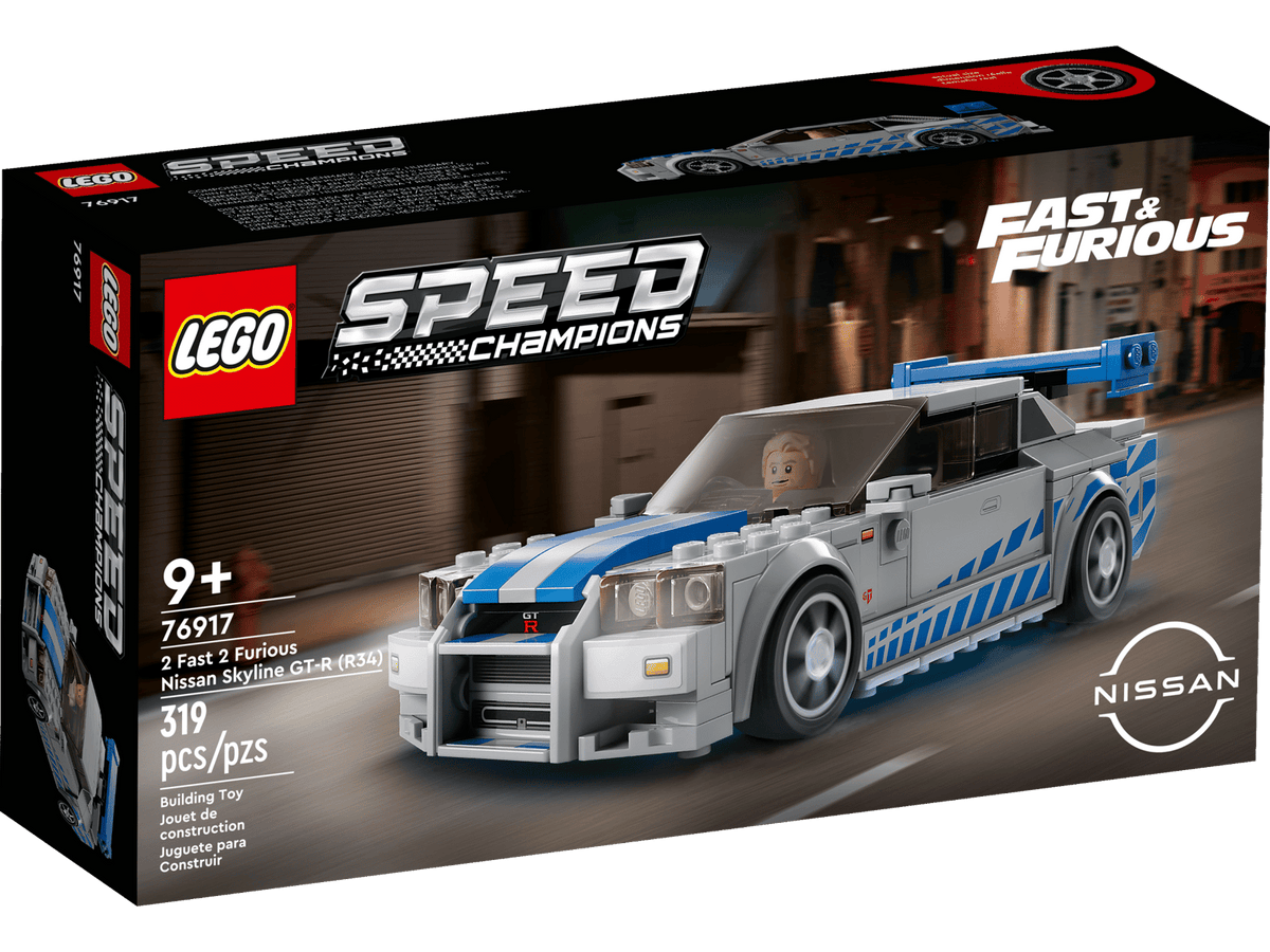 LEGO® Speed Champions #76917 2 Fast 2 Furious Nissan Skyline GT-R (R34) product image 1, provided for visual reference and