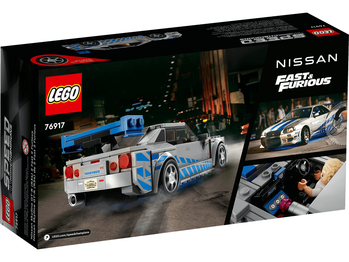 LEGO® Speed Champions #76917 2 Fast 2 Furious Nissan Skyline GT-R (R34) product image 7, provided for visual reference and