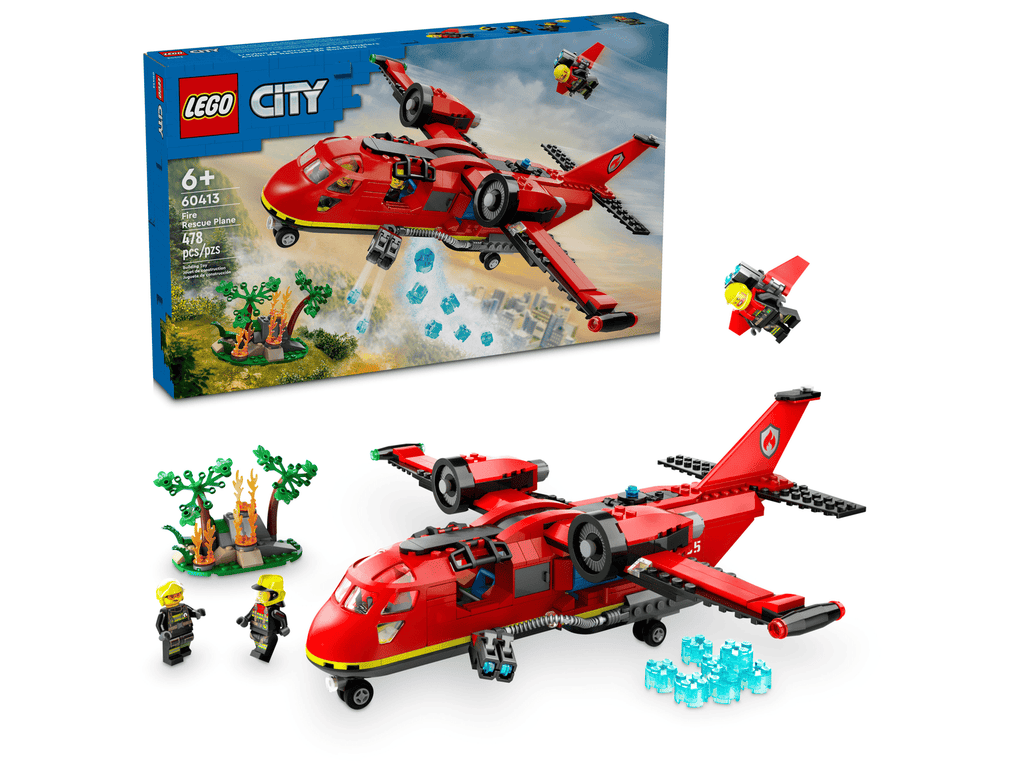 LEGO® City #60413 Fire Rescue Plane product image 1, provided for visual reference and product detail review