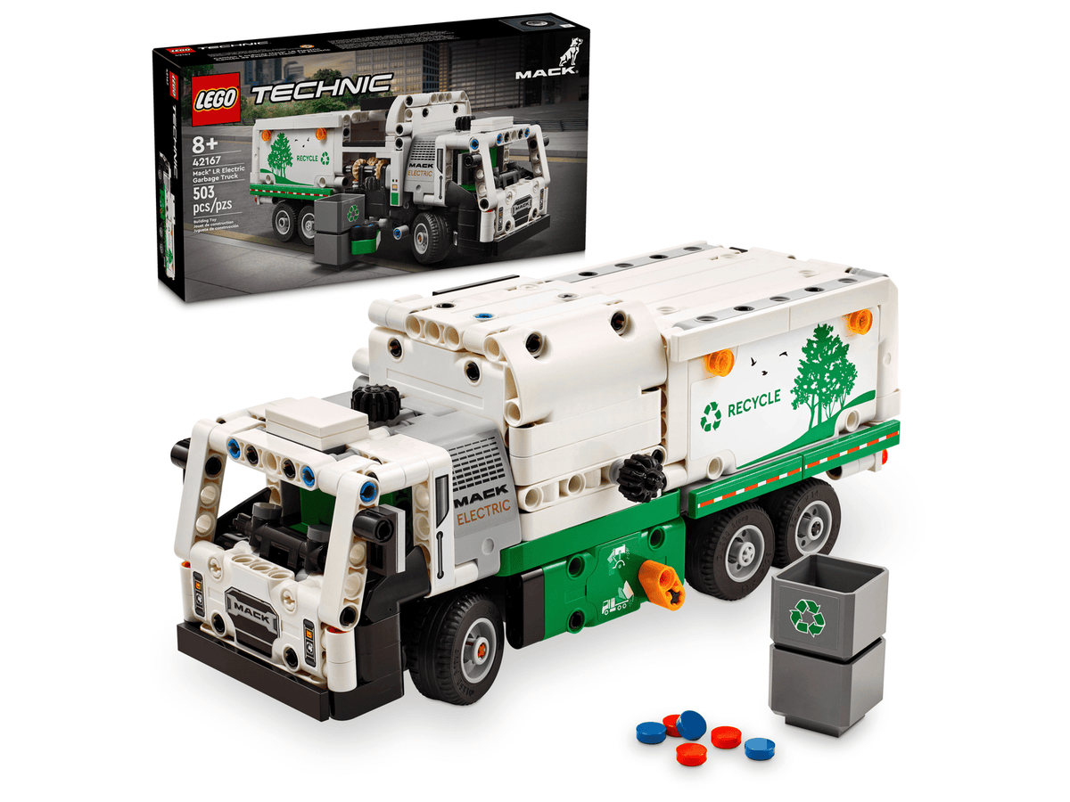 LEGO® Technic™ #42167 Mack® LR Electric Garbage Truck product image 1, provided for visual reference and product detail
