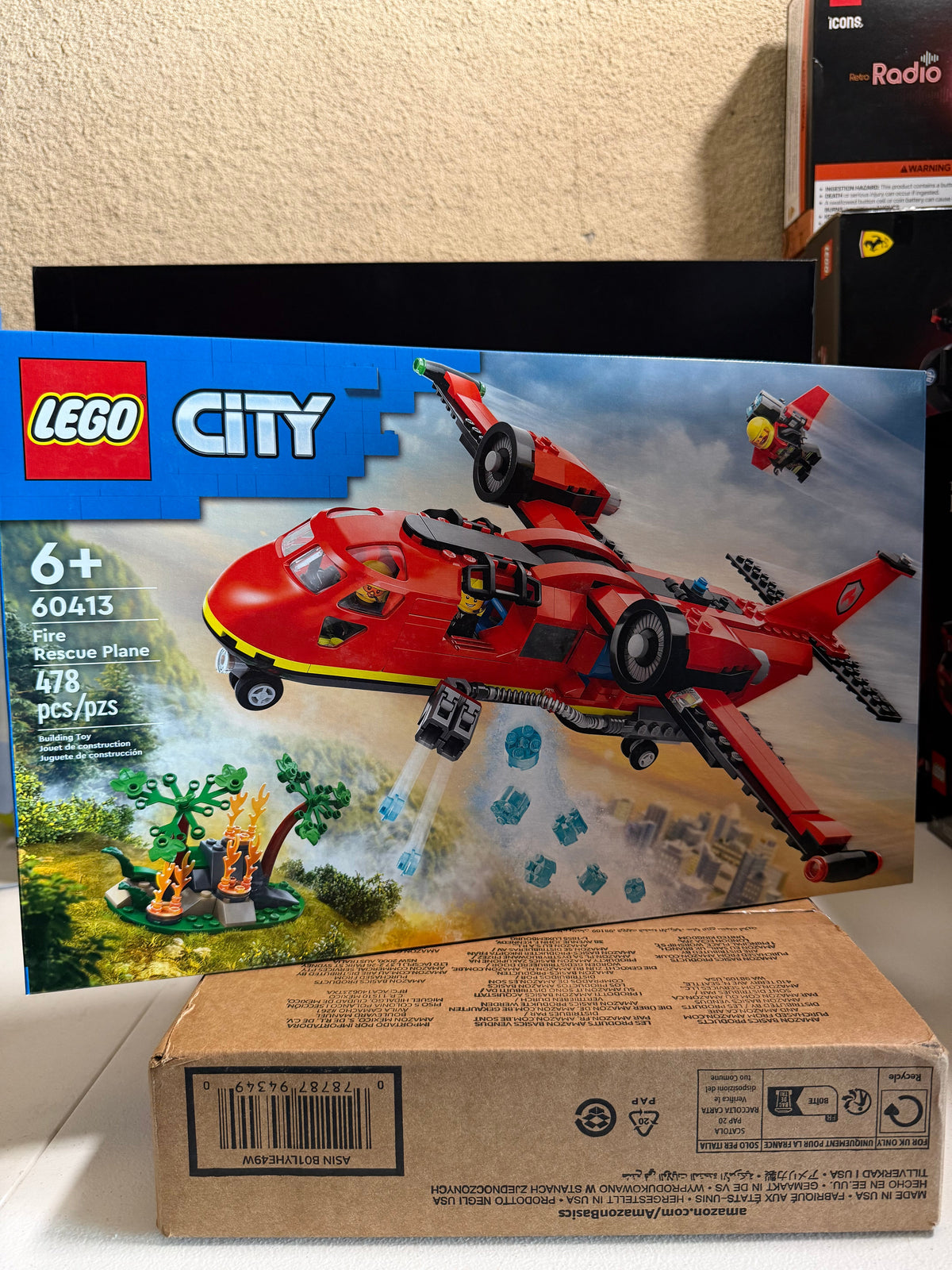 LEGO® City #60413 Fire Rescue Plane product image 2, provided for visual reference and product detail review