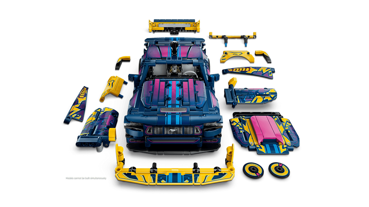LEGO® Technic™ #42236 Custom Garage Ford Mustang GT Car product image 2, provided for visual reference and product detail