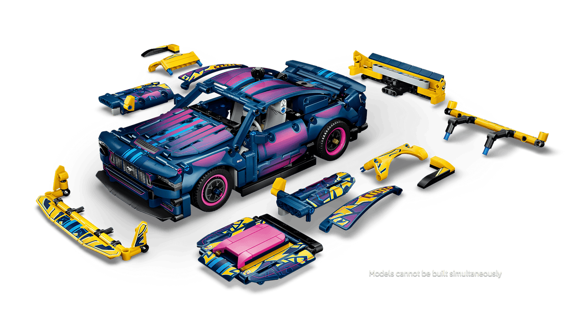 LEGO® Technic™ #42236 Custom Garage Ford Mustang GT Car product image 5, provided for visual reference and product detail