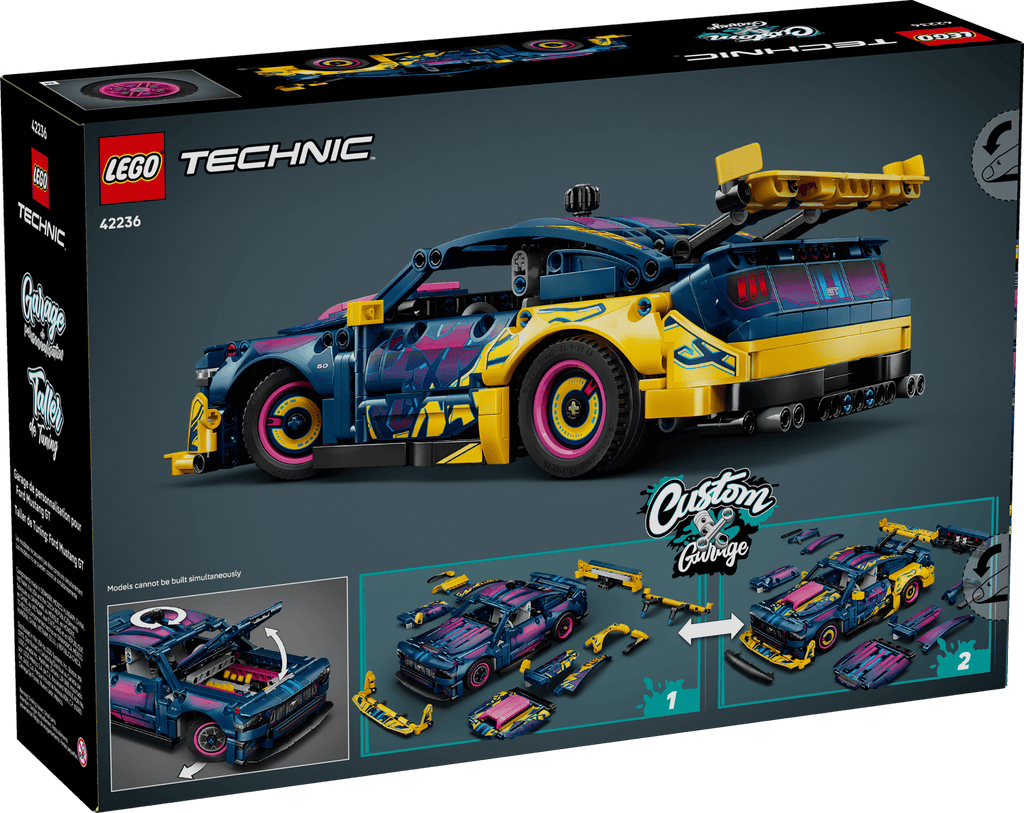 LEGO® Technic™ #42236 Custom Garage Ford Mustang GT Car product image 7, provided for visual reference and product detail