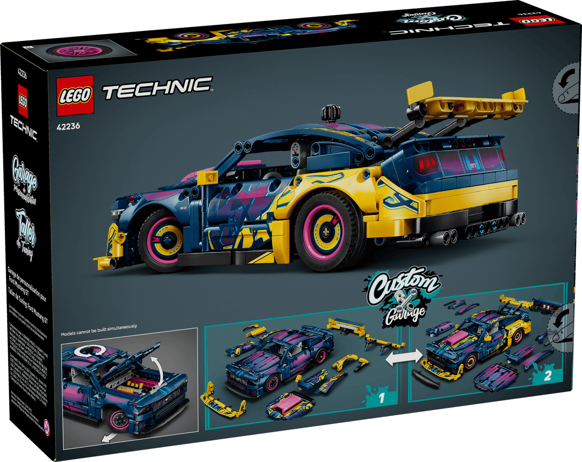 LEGO® Technic™ #42236 Custom Garage Ford Mustang GT Car product image 7, provided for visual reference and product detail