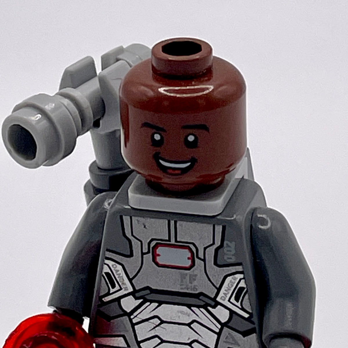 War Machine - Dark Bluish Gray and Silver Armor with Backpack product image 2, provided for visual reference and product